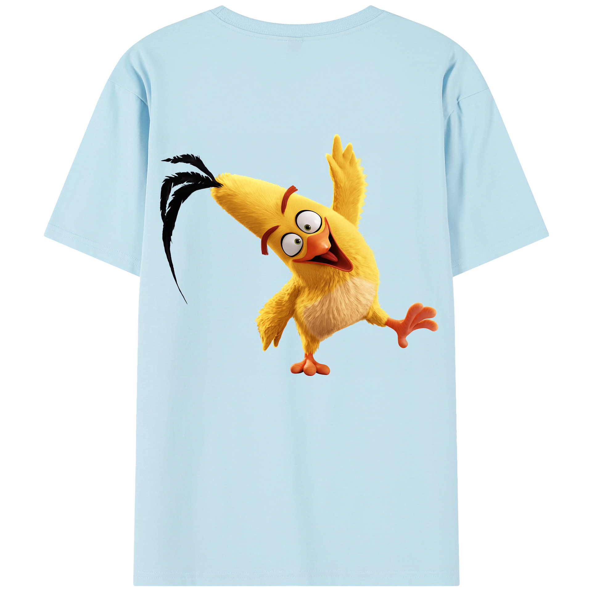 （画像用） Angry Birds アングリーバード 綿100％半袖Tシャツ（背面プリント）